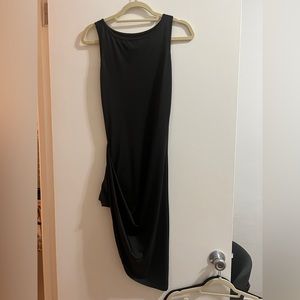 Black asymmetrical dress